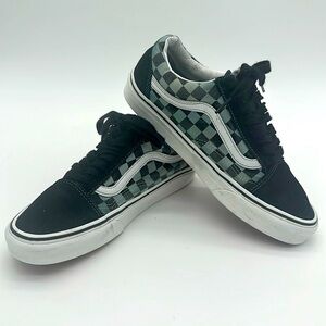 Vans Off the Wall Checkered Suede Old Skool Skate Shoes Men’s Sz 7.0 Women's 9.0